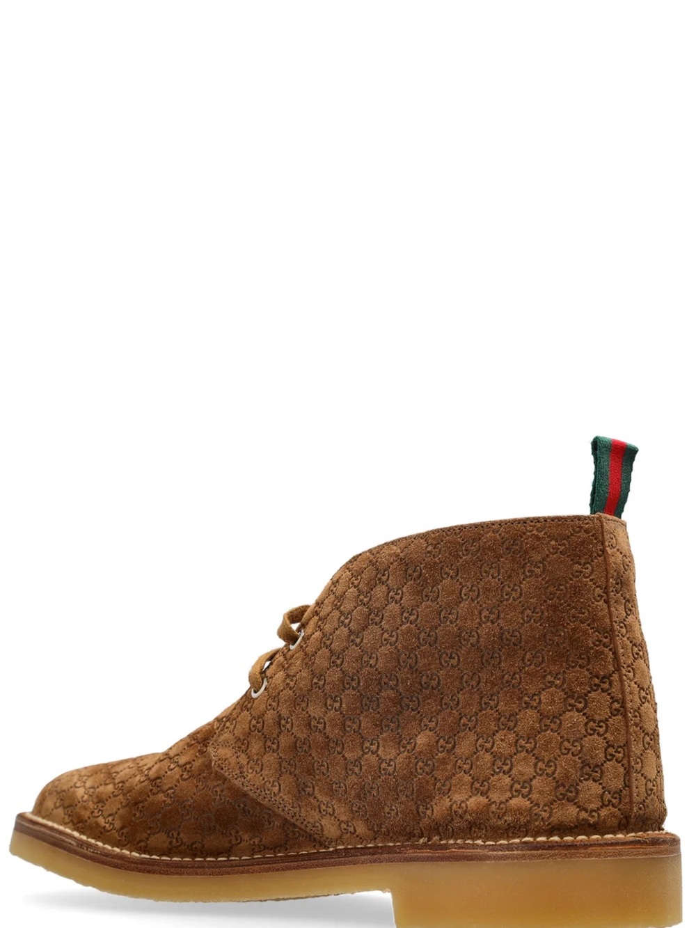 Gucci GG Brown Suede Chukka Desert Boots  Men’s Size 8 | US Men’s 8.5 - Picture 2 of 11